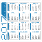 2 Calendar white and blue by DG RA