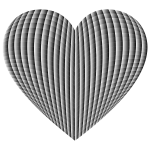 3D Prismatic Grid Heart 3