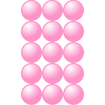 3x5 pink balls