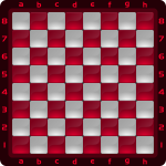4 Chessboard Color Rojo Clipart by DG RA