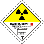 Radioactive board symbol