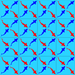 A set of tiles that can be used in the kitchen or bathroom V