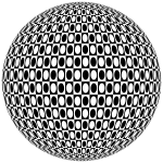 Abstract Checkered Sphere