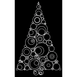 Abstract Circles Christmas Tree