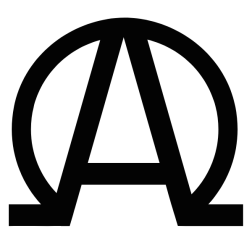 Alpha and Omega shown as one letter