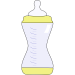 Vector image of baby bottle