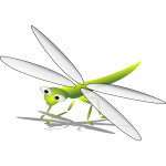 Cartoon dragonfly