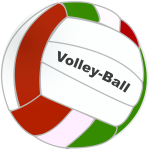 Volleyball ball vector drawing