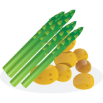 Asparagus and potaoes