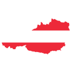 Austria Map Flag