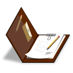 Brown clipboard