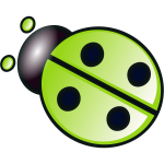 Green ladybug