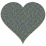 Colorful Confetti Heart 8 Variation 2