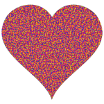 Colorful Confetti Heart 9