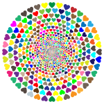 Colorful Hearts Vortex 2