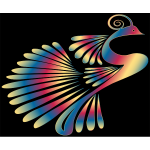 Colorful Stylized Peacock 13