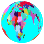 Colorful World Globe