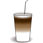 Latte macchiato vector