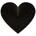 Dashed Line Art Heart Tunnel 2