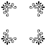 Decorative vintage style elements