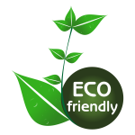 Eco friendly tag vector drawing