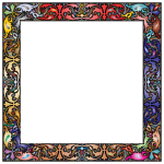 Fancy Vintage Square Frame 2 Prismatic