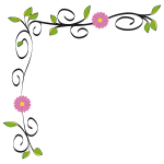 Floral Border Vectorized