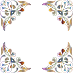 Vector image of floral decorations