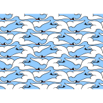 Flying swan pattern