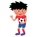 Cartoon soccer player