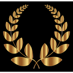 Gold Laurel Wreath 5