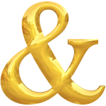 Gold typography &