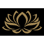 Golden Lotus Flower 4 Variation 2