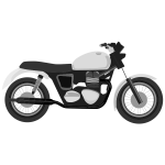 Grayscale motorcycle