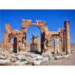 Hadrian Gate Palmyra vector image