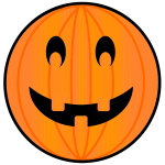 Color image of carved pumpkin for Halloween celebration