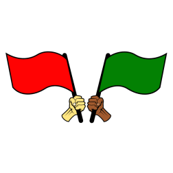 Hand with flag 2