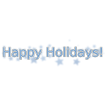Happy Holidays Vector Text