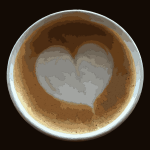 Heart in my cafe flat white 2016080723