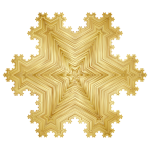 L System Fractal Gold