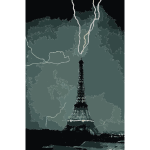 Lightning striking the Eiffel Tower NOAA 2016122127