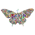 Low Poly Butterfly Prismatic 10
