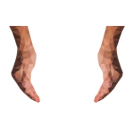 Low Poly Cupping Hands