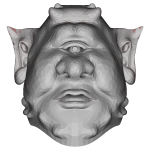 Low Poly Ogre Head 2