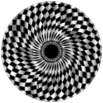 Checkered Pattern Circular Shape
