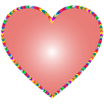 Multicolored Arrows Heart Filled 3