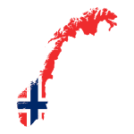 Norway Map Flag