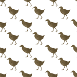 Okinawa rail seamless pattern