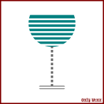 Stripy glass image