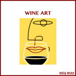 Abstract wine drinking